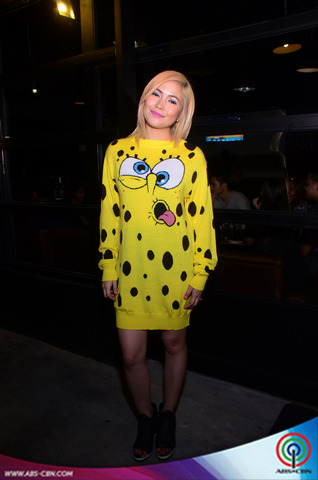 LOOK: Yeng Constantino in SpongeBob inspired sweater dress