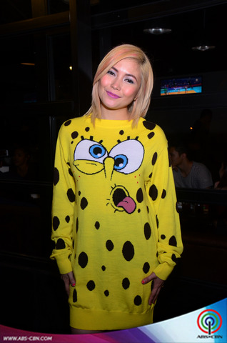 LOOK: Yeng Constantino in SpongeBob inspired sweater dress