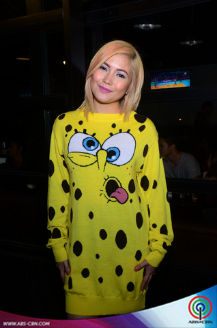 LOOK: Yeng Constantino in SpongeBob inspired sweater dress