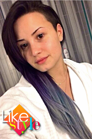 Demi Lovato Dyes Her Hair Purple And Silver